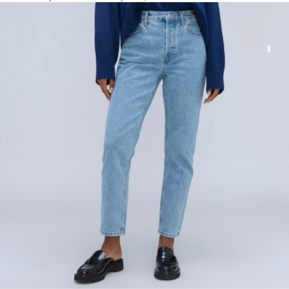 Everlane The Original Cheeky Crop Jeans Straight High Rise Size 25 Women’s